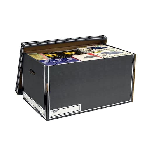 Pressel Jumbo-Box, Lagerkiste, Aufbewahrungskarton, Anthrazit, 600x370x320 mm, 10 Stück Artikelbild Secondary3 L