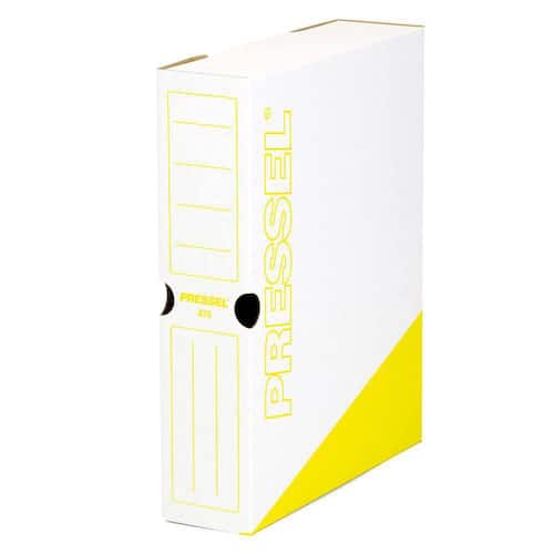 Pressel Archivbox A75, Weiß-Gelb, 75mm, Karton, neues Design, 20 Stück Artikelbild Secondary1 L