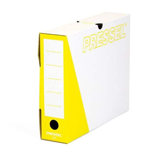 Pressel Archivbox A75, Weiß-Gelb, 75mm, Karton, neues Design, 20 Stück Artikelbild Secondary2 L
