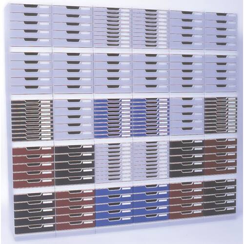 Exacompta MODULO A4, 10 Schubladen, schwarz/grau Artikelbild Secondary1 L