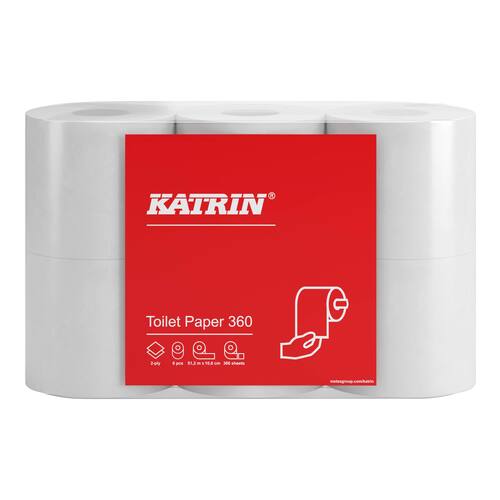 KATRIN Toalettpapper 360 2-lagers, 360 ark produktfoto