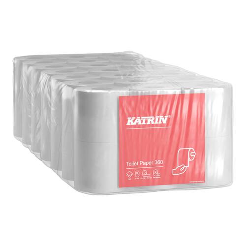 KATRIN Toalettpapper 360 2-lagers, 360 ark produktfoto Secondary1 L