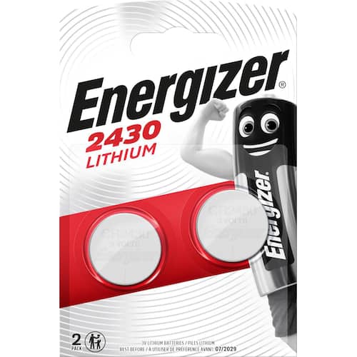 Energizer Knopfbatterie CR2430 Lithium  3V, Knopfzelle, 2 Stück Artikelbild