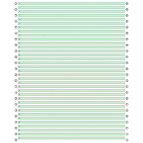 sigel DIN-Computerpapier, Endlospapier, Nadeldruckerpapier, 1-fach, liniert, 60g, 250x305mm, 2.000 Blatt, 1 Packung Artikelbild Secondary1 L