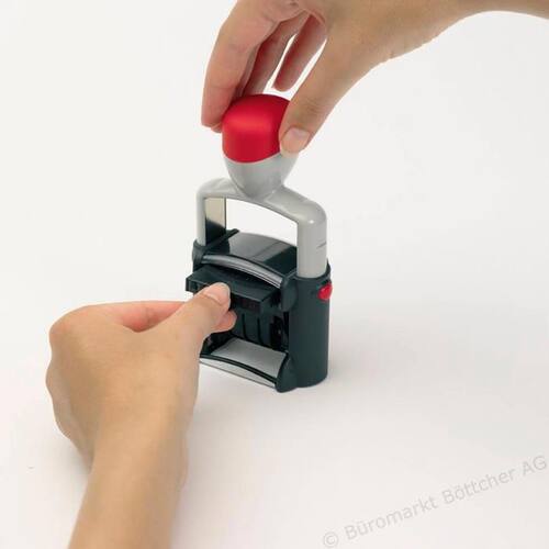 trodat Datumstempel + individueller Text, selbstfärbend, mit Stempelkissen, Schrifthöhe: 4 mm, schwarz, 1 Stück Artikelbild Secondary1 L