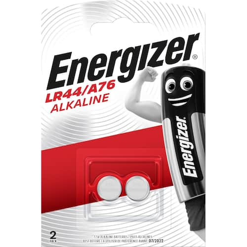 Energizer Knopfbatterie LR44/A76, Knopfzelle, 2 Stück Artikelbild