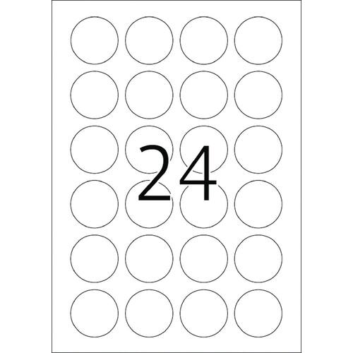 Herma Etiketten A4 Movables weiß Durchmesser: 40mm 2400 Stück Artikelbild Secondary2 L