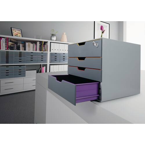 Durable Blankettbox varicolor 4 med lås produktfoto Secondary7 L