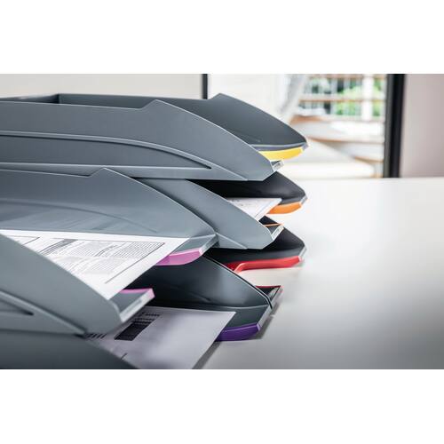 Durable Briefkorbset VARICOLOR®, 5 Fächer, C4, grau, 1 Set Artikelbild Secondary2 L