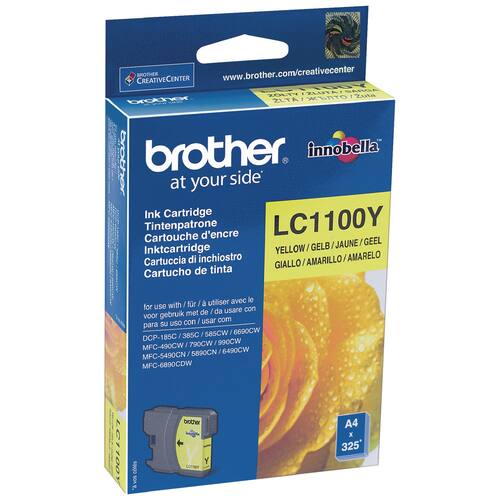 Brother Original Tintenpatrone LC-1100Y, Gelb Artikelbild