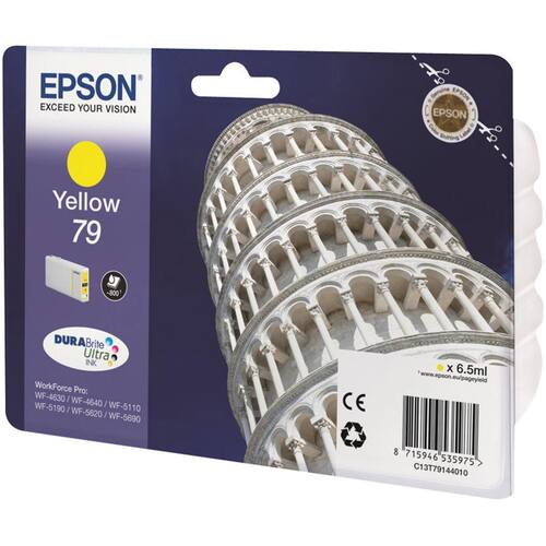 Epson Original Tinte 79 DURABrite™ Ultra, C13T7914401, Tintenpatronen, Tintenkartusche, Gelb, 1 Stück Artikelbild