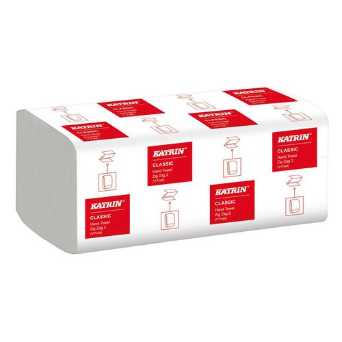 KATRIN Classic Papierhandtuch, ZickZack-Falzung, im Handy Pack, 244x230mm (BxL), 20x200 Tücher, 1 Packung Artikelbild