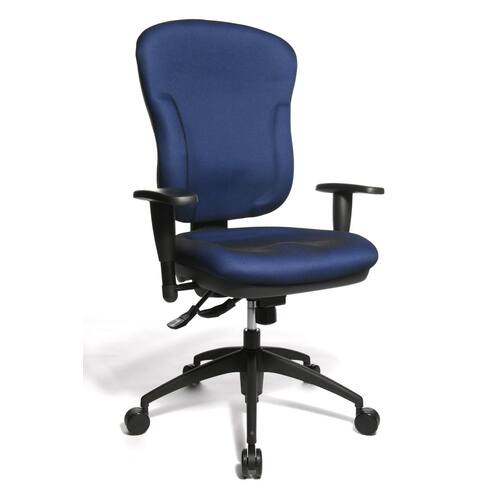 TOPSTAR Bürodrehstuhl Wellpoint SY mit Armlehnen, Bürosessel, Bürodrehsessel, blau, 1 Stück Artikelbild Secondary1 L