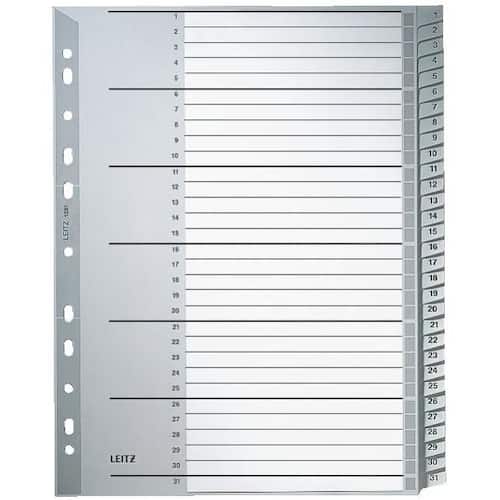 Leitz Ordnerregister A4, 1-31, PP, grau Artikelbild Secondary1 L