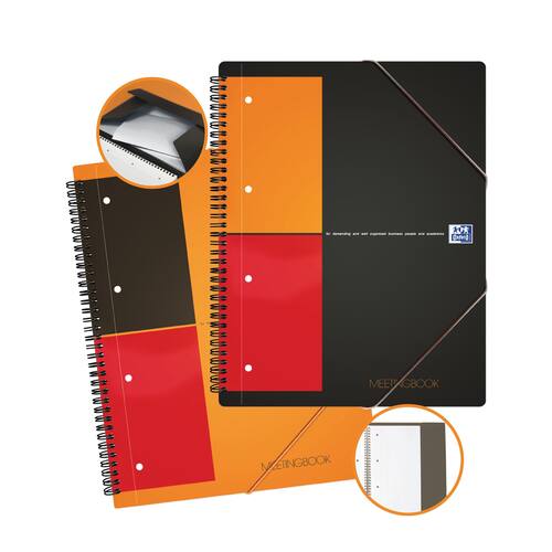 Oxford Meetingbook A4, Notizbuch, Collegeblock, liniert 6 mm Artikelbild Secondary1 L