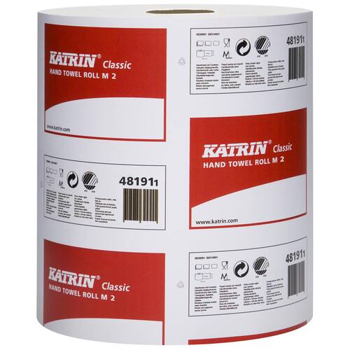 KATRIN Papierhandtuch Classic M2, 2-lagig, weiß, 400 Blatt pro Rolle, 6 Rollen Artikelbild