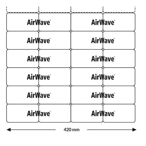 AIRWAVE 9.8.3 ClimaFilm-100 Polsterkette für AirBoy nano4, 0,02mm, Luftpolsterfolie, 420mmx225m, blau, 1 Rolle Artikelbild Secondary1 L