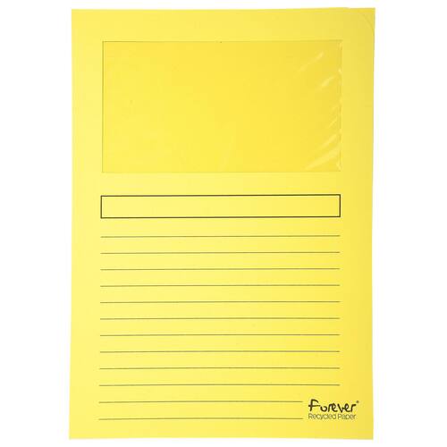 Exacompta Aktenhüllen Forever®, Sichtmappen, 120 g/m², A4, gelb, 100 Stück Artikelbild Secondary1 L