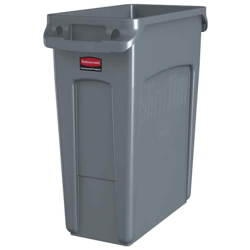 Rubbermaid Commercial Products Papperskorg Slim Jim 60L grå produktfoto