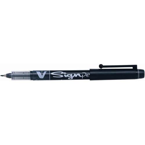 Pilot V Sign Pen Faserschreiber, 0,6 mm, schwarz Artikelbild Secondary1 L