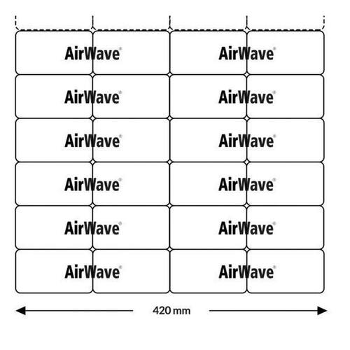 AIRWAVE Bio 9.8.3 Polsterkette für AirBoy nano4, 0,02mm, Luftpolsterfolie, 420mmx175m, weiß, 1 Rolle Artikelbild Secondary1 L
