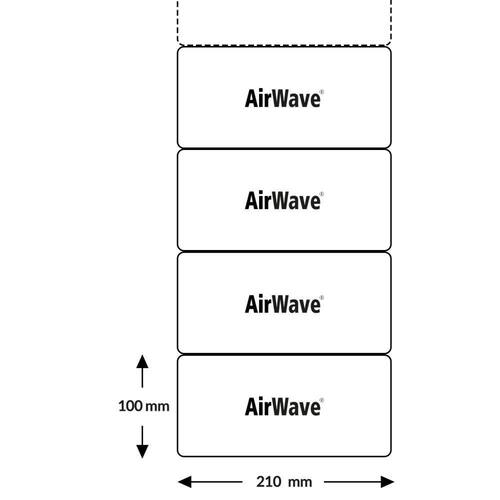 AIRWAVE 9.7.1 ClimaFilm-100 Polsterkette für AirBoy nano4, 0,02mm, Luftpolsterfolie, 210mmx350m, blau, 1 Rolle Artikelbild Secondary1 L