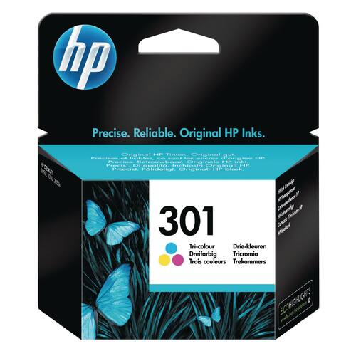 HP Original Tinte HP301 - CH562EE, Tintenpatrone, Druckertinte, 3-farbig, 1 Stück Artikelbild Secondary1 L