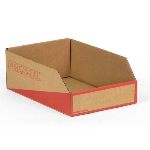 Pressel Lagersichtbox Natur/Rot, 305x200x110mm, 20 Stück (vorher Art.Nr. 920103) Artikelbild Secondary1 L