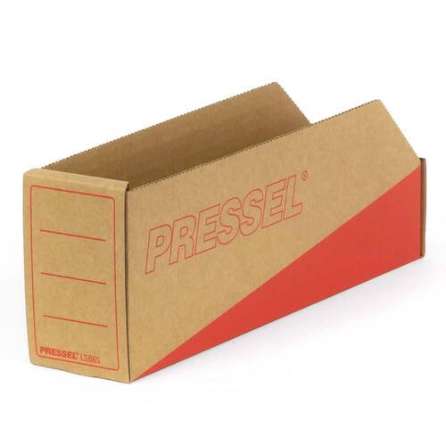 Pressel Lagersichtbox Natur/Rot, 305x65x110mm, 30 Stück (vorher Art.Nr. 900103) Artikelbild Secondary2 L