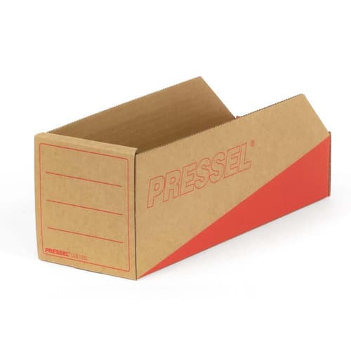 Pressel Lagersichtbox Natur/Rot, 305x100x110mm, 20 Stück (vorher Art.Nr. 910103) Artikelbild Secondary2 L