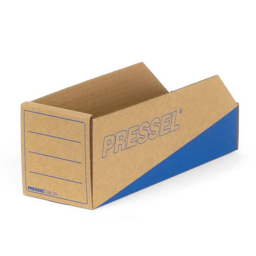 Pressel Lagersichtbox Natur/Blau, 305x100x110mm, 20 Stück (vorher Art.Nr. 910102) Artikelbild Secondary2 L