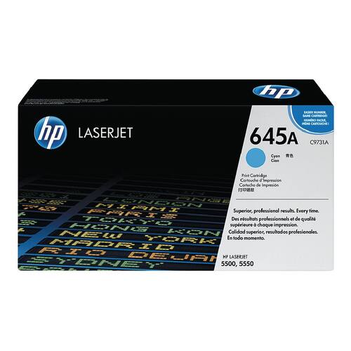 HP Original Toner, HP 645A, C9731A, Cyan Artikelbild Secondary1 L