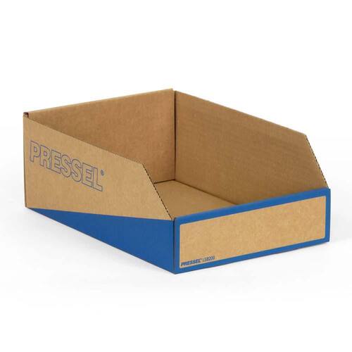 Pressel Lagersichtbox Natur/Blau, 305x200x110mm, 20 Stück (vorher Art.Nr. 920102) Artikelbild Secondary1 L
