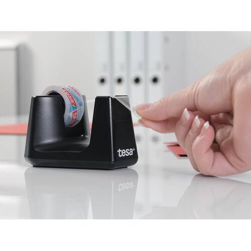 tesa® Tischabroller Easy Cut SMART, schwarz, für 15mm, inkl. Klebeband, 1 Stück Artikelbild Secondary2 L