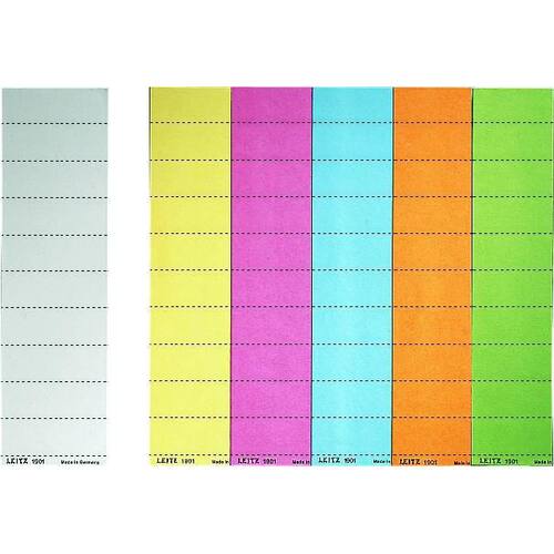 Leitz Reitereinlagen 1901, 60x21 mm, Gelb, 100 Stück Artikelbild Secondary1 L