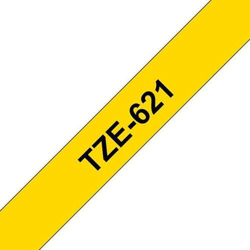 Brother Schriftband für P-Touch, 9 mm, Gelb/Schwarz - TZE-621 Artikelbild