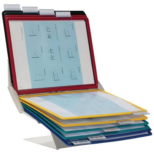 Durable Sichttafelständer VARIO® pro 10, für: 10 Sichttafeln, A4, gefüllt, 1 Set Artikelbild Secondary3 L