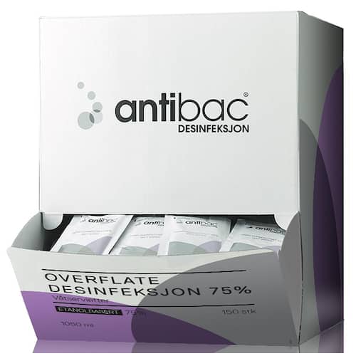 Overflatedesinfeksjon ANTIBAC 17x22(150) produktbilde