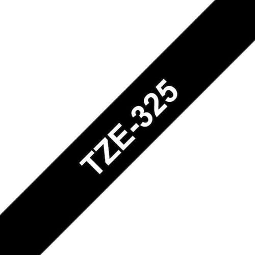 Brother TZe-325 Schriftband, Beschriftungsband, weiss auf schwarz, 9mm x 8m, 1 Stück Artikelbild