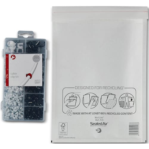 Mail Lite® Luftpolsterversandtasche, F/3, 240x340mm, weiß, 50 Stück pro Packung Artikelbild Secondary3 L