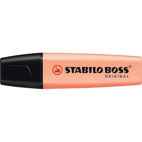 STABILO Boss Original Pastel Textmarker, Highlighter, Leuchtmarker, Pastellfarben, pfirsich - Creamy Peach, 1 Stück Artikelbild