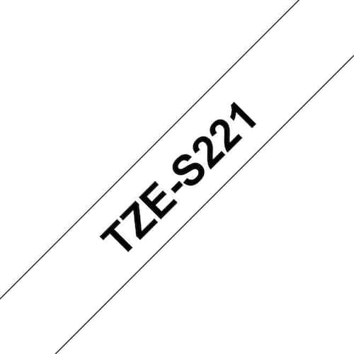 Tape BROTHER TZe-S221 9mmx8m sort/hvit produktbilde