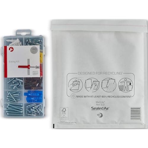 Mail Lite® Luftpolsterversandtasche, E/2, 220x260mm, weiß, 100 Stück pro Packung Artikelbild Secondary3 L
