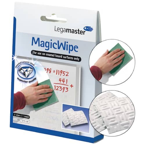 Legamaster Reinigungstücher MagicWipe, 2 Tücher und 1 Trockentuch Artikelbild Secondary2 L