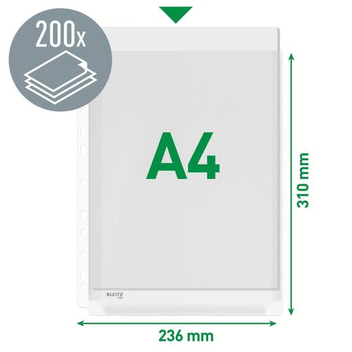 Plastlomme LEITZ A4 topp eksp 170my (10) produktbilde Secondary3 L