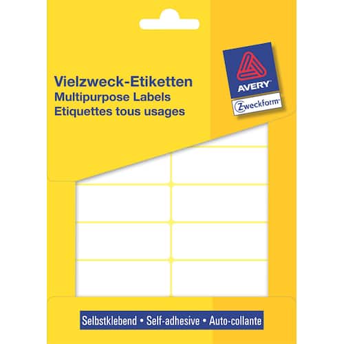 Avery Etiketten 62x19mm, Zweckform-Nr. 3340 Artikelbild