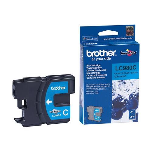 Brother Original Tintenpatrone LC-980C, Cyan Artikelbild Secondary2 L