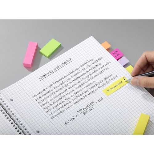Post-it® Notes Marker Index-Haftstreifen, 5 Farben, 15x50 mm Artikelbild Secondary2 L