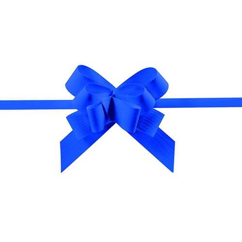 Grangala Papier Ziehschleife, blau, ø 90 mm, 100 Stück Artikelbild