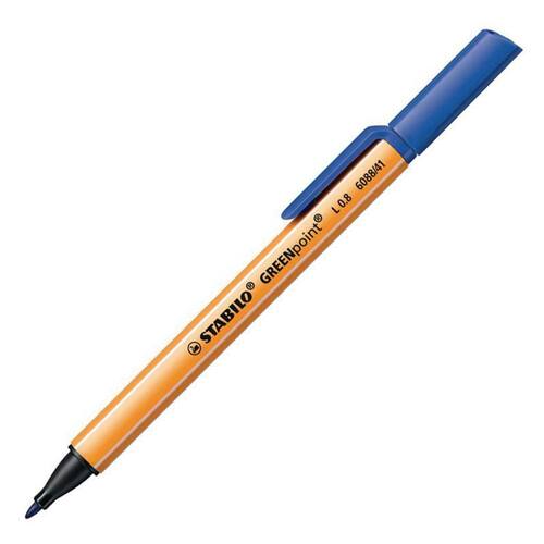 STABILO Faserschreiber GREENpoint, Faserstift, blau, 0,8mm, 1 Stück Artikelbild